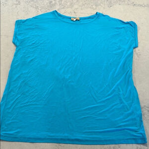 Piko Bamboo Blend Blue Top Women's Size Large
